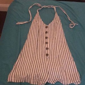 Forever 21 striped button romper. Size small